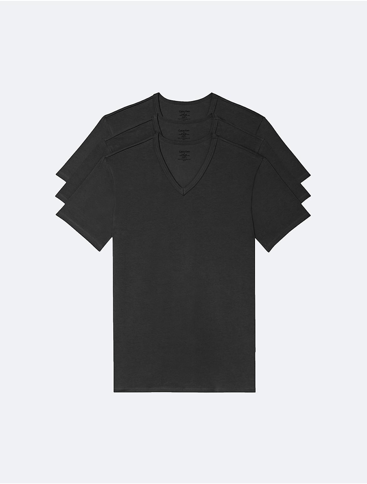 Cotton Stretch V-Neck T-Shirt 3-Pack Product Image