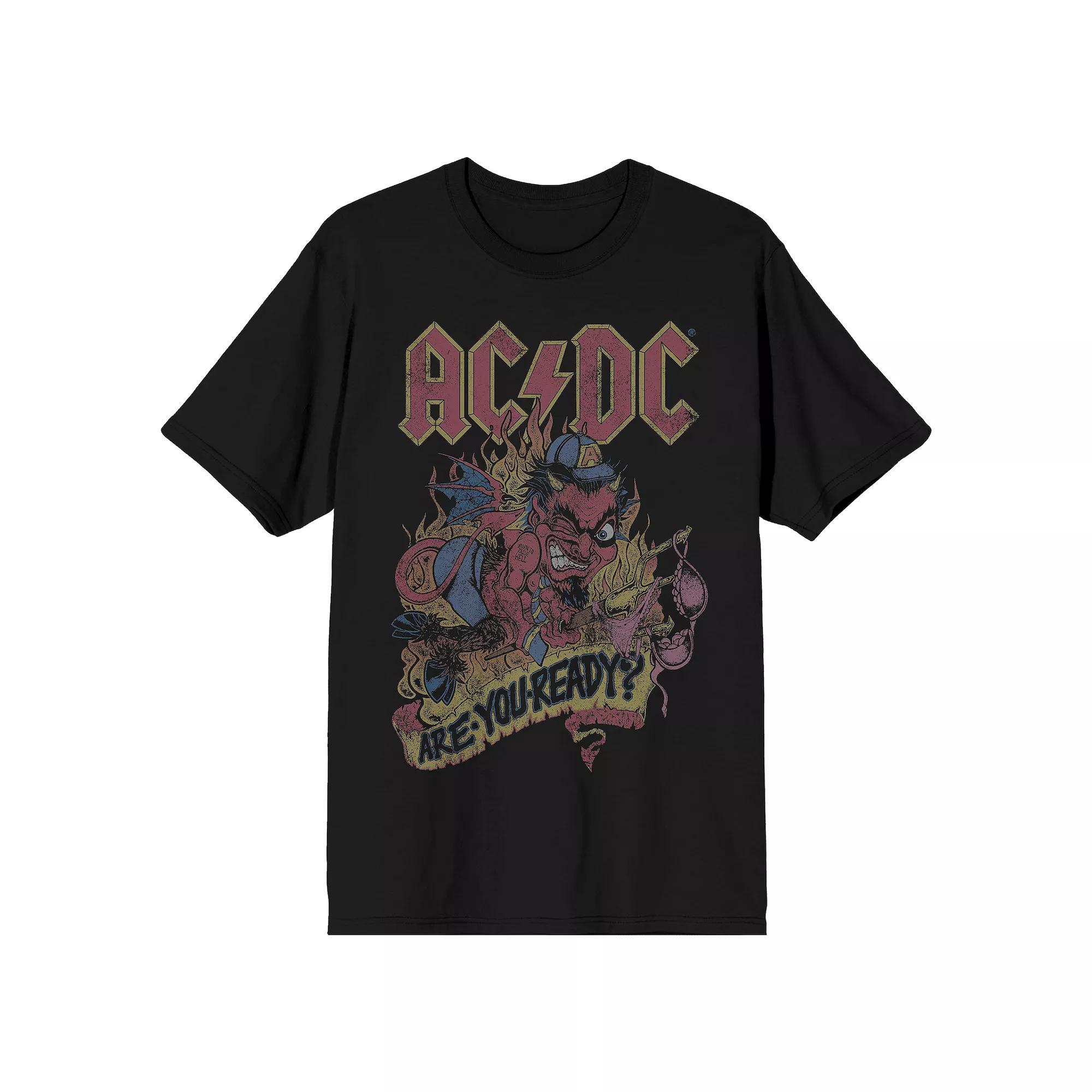 Men's AC/DC Are You Ready Tee, Size: XXL, Black Product Image