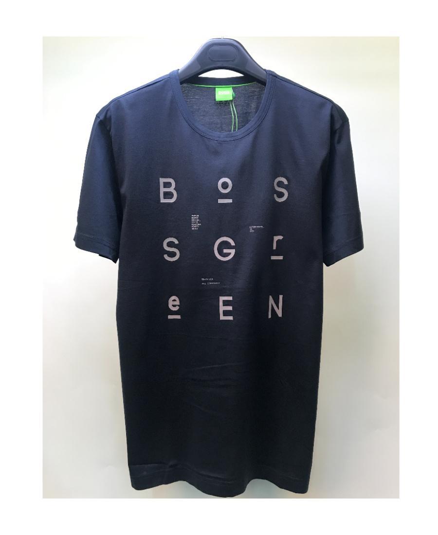 HUGO BOSS Round-necked T-shirt In Black Product Image
