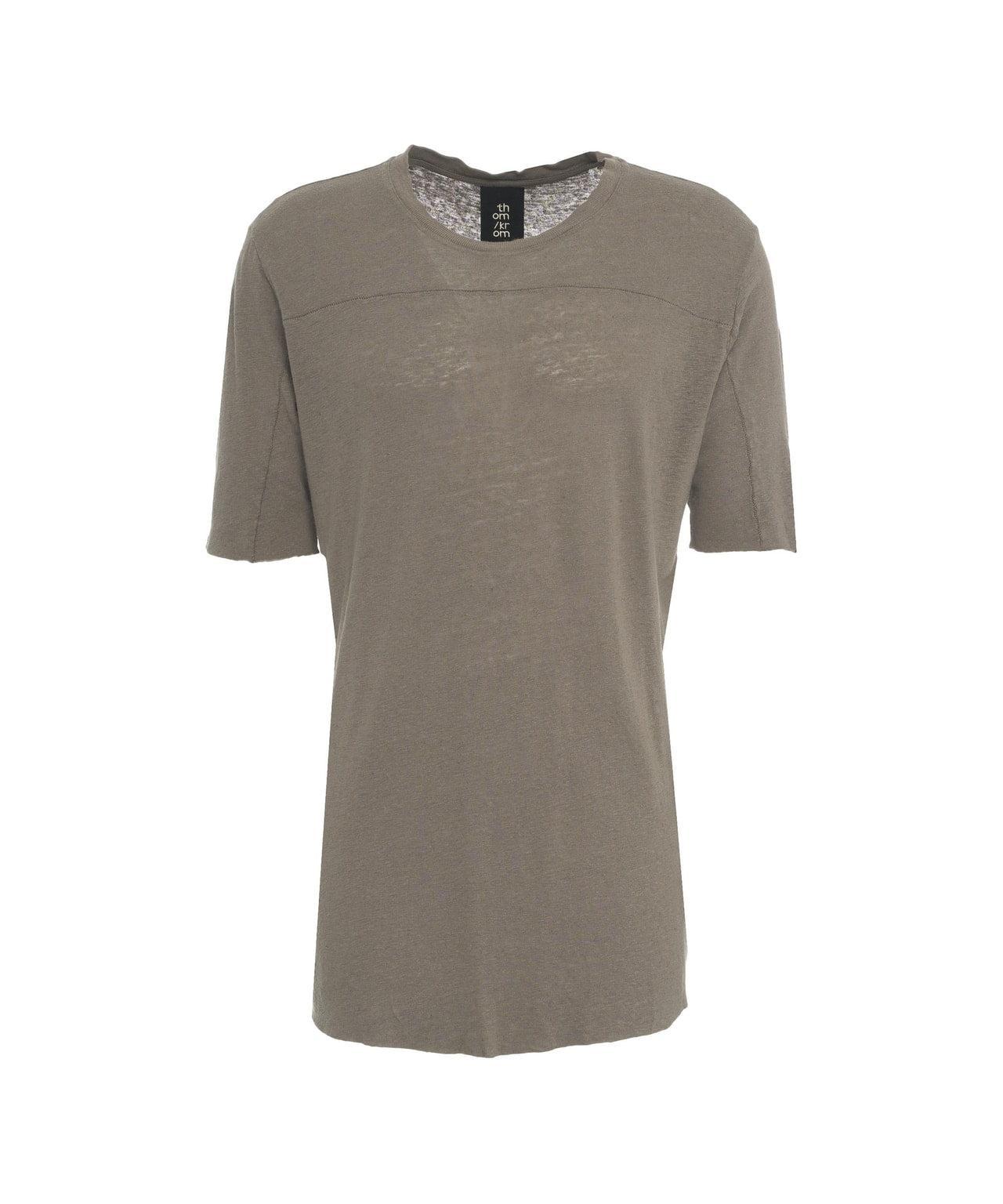 T-shirt in linen blend Product Image