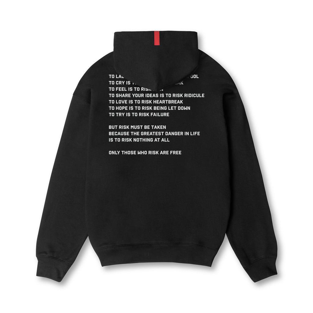 0874. Tech-Terry™ Zip Pocket Hoodie  -  Black "ASRV 8" Product Image