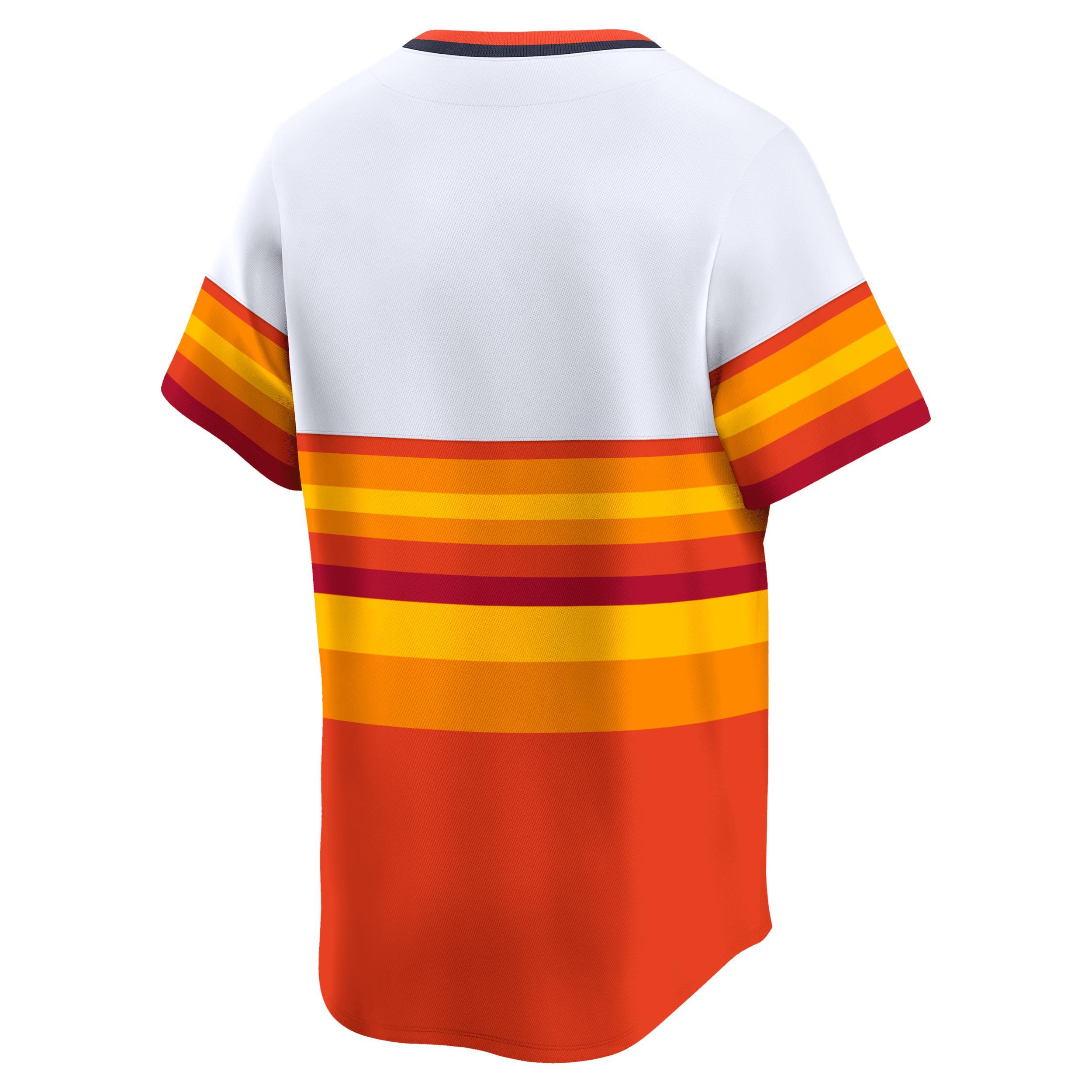 Men's Nike Cream Houston Astros Throwback Cooperstown Collection Limited Jersey, Size: Medium, Beige Product Image