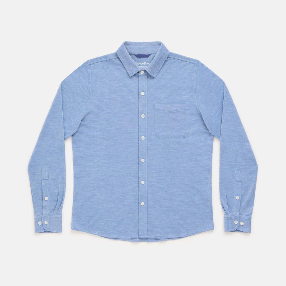 Pique Knit Button-Down Shirt Product Image