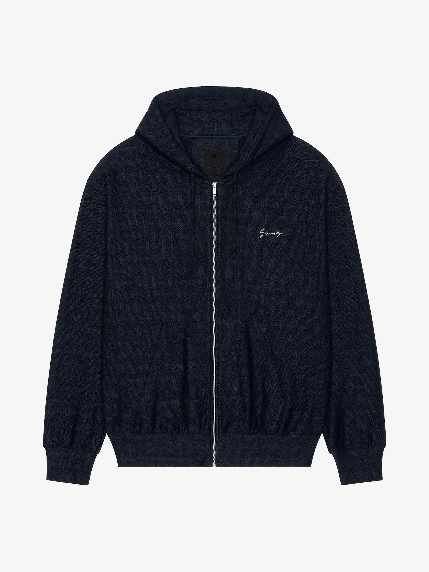 Hoodie in fleece with GIVENCHY signature Product Image