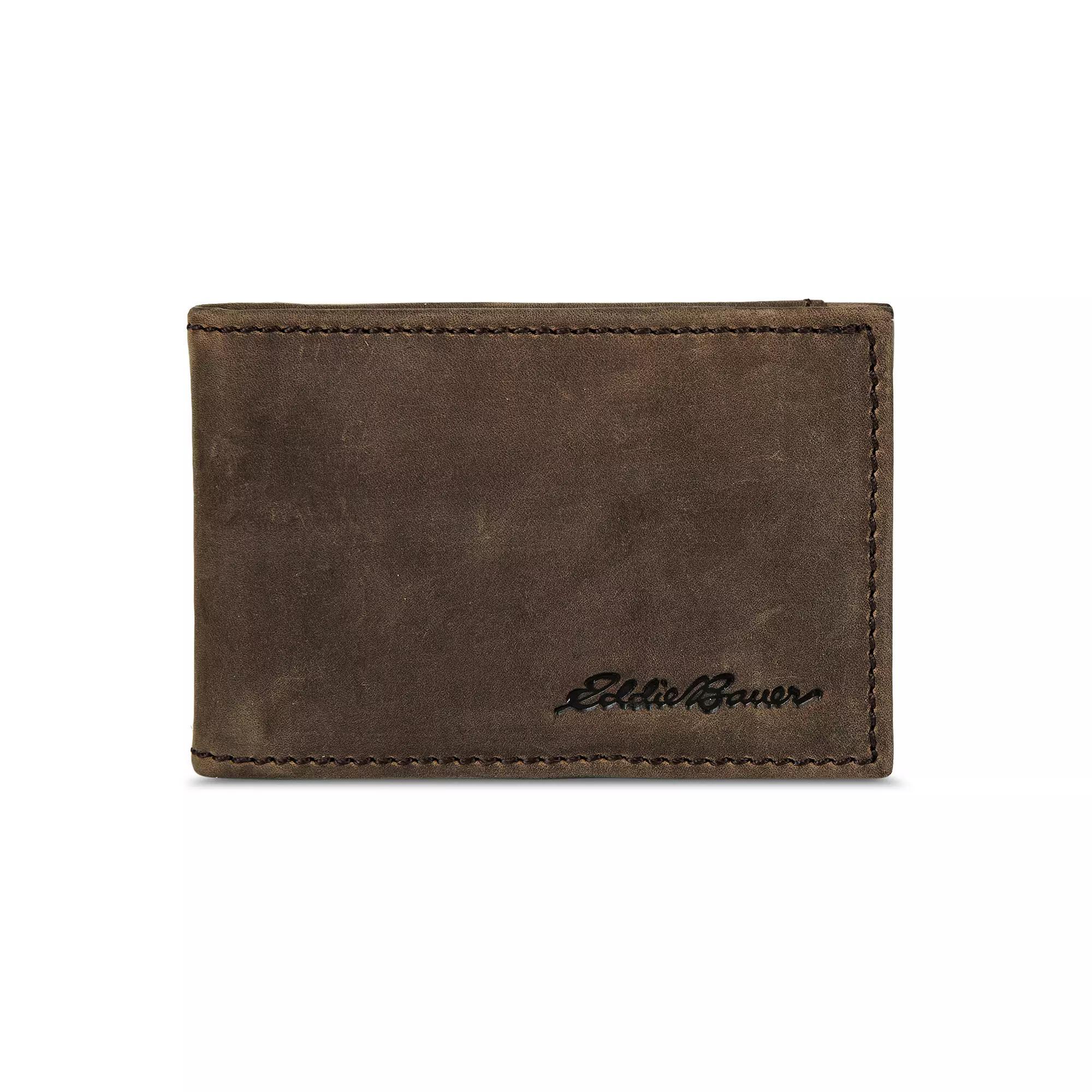 Men's Eddie Bauer Money Clip Bifold Embossed Wallet Product Image