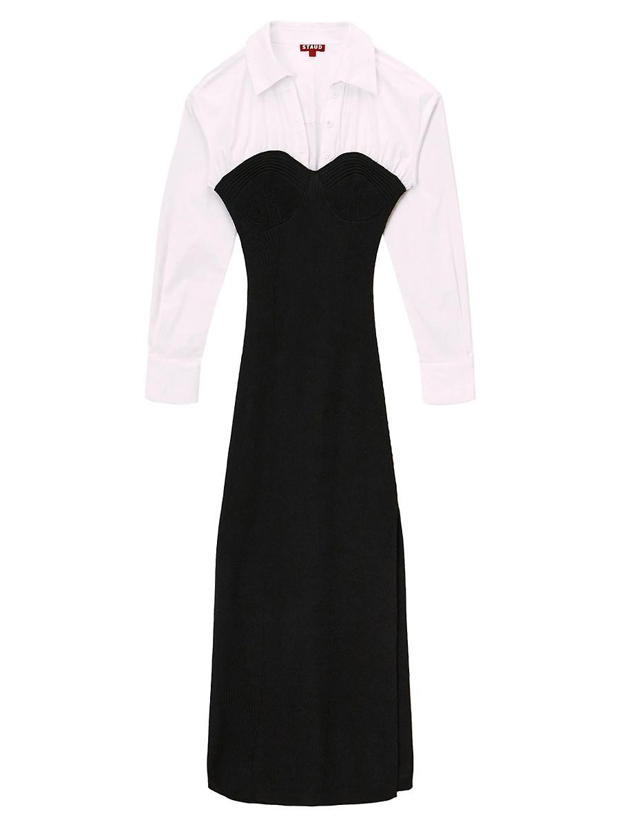 Womens Hazel Layered Mixed-Media Dress Product Image