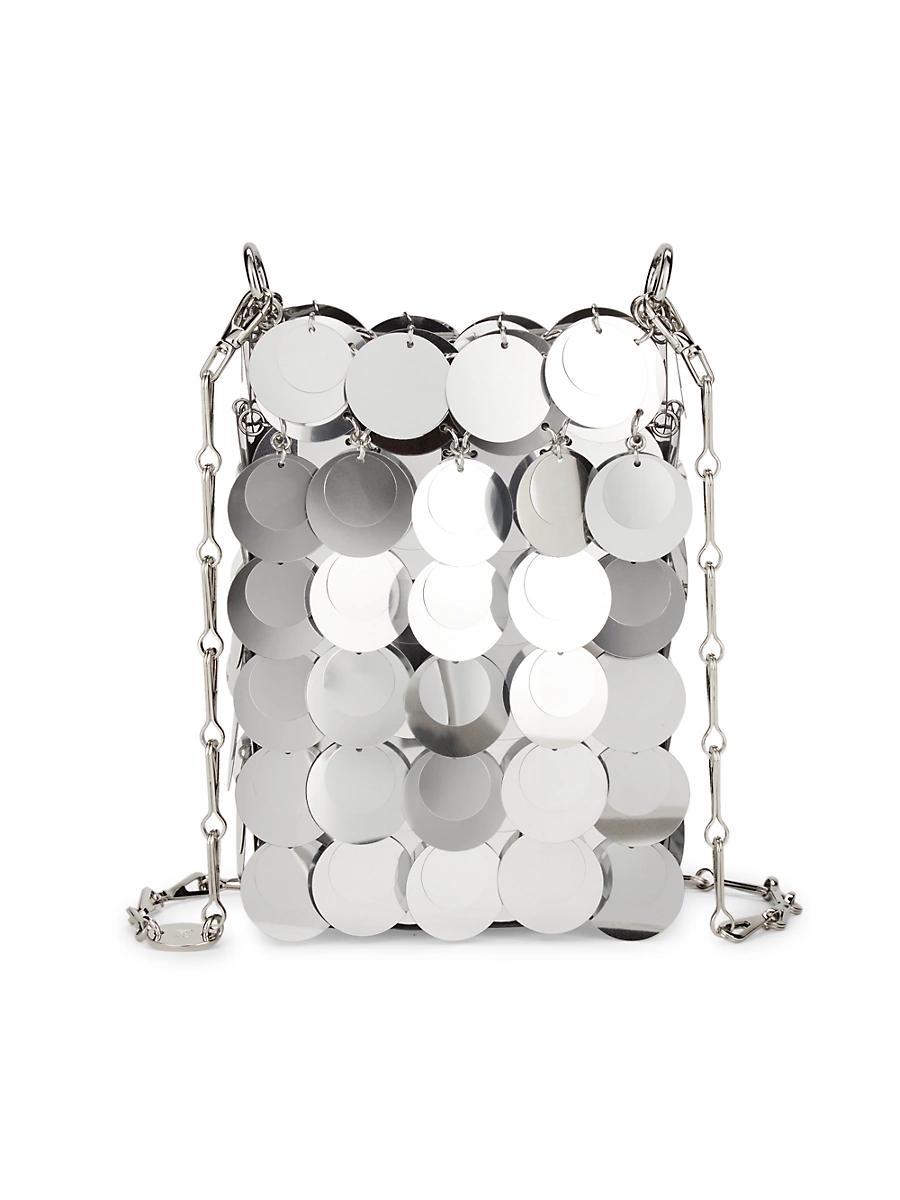 Womens Mini Sparkle Disc Shoulder Bag Product Image