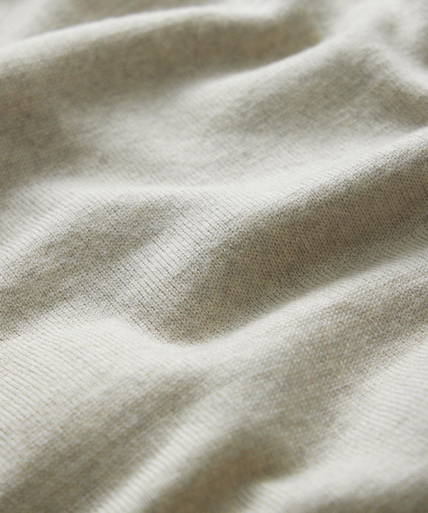 John Smedley Alston Merino Wool Zip-Up in Grey Product Image