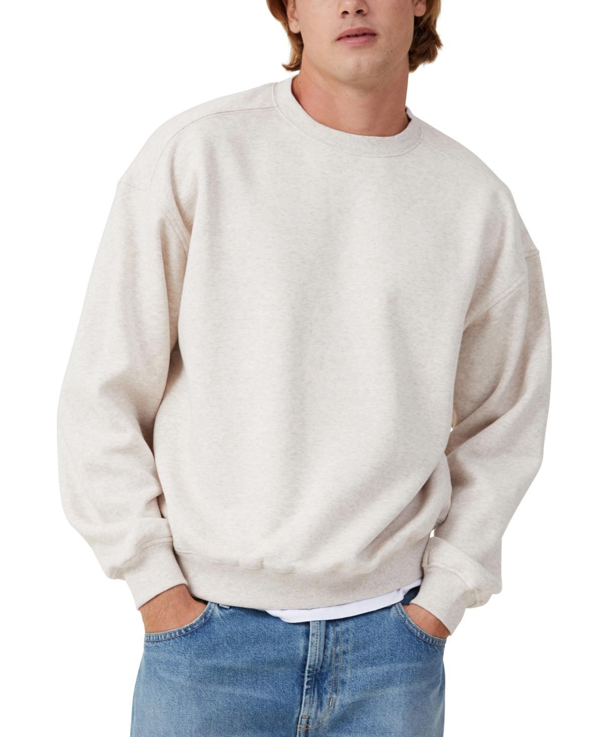 Cotton On Men's Box Fit Crew Sweater in Bone at Nordstrom, Size Xx-Small Product Image