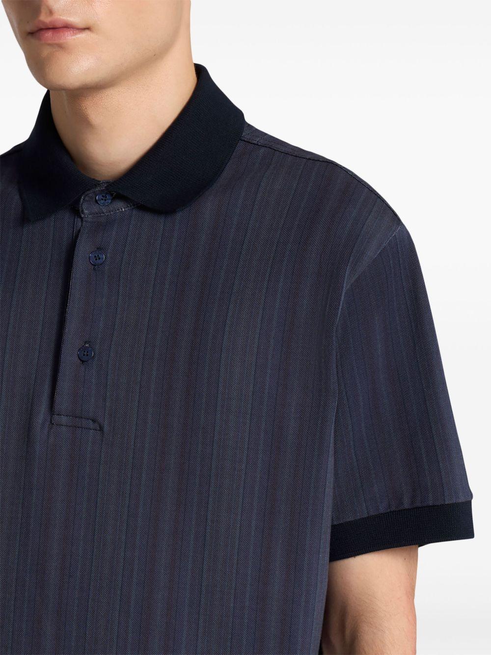 striped polo shirt Product Image