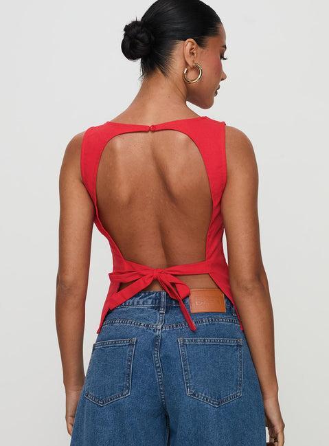 Lilitina Top Red Product Image