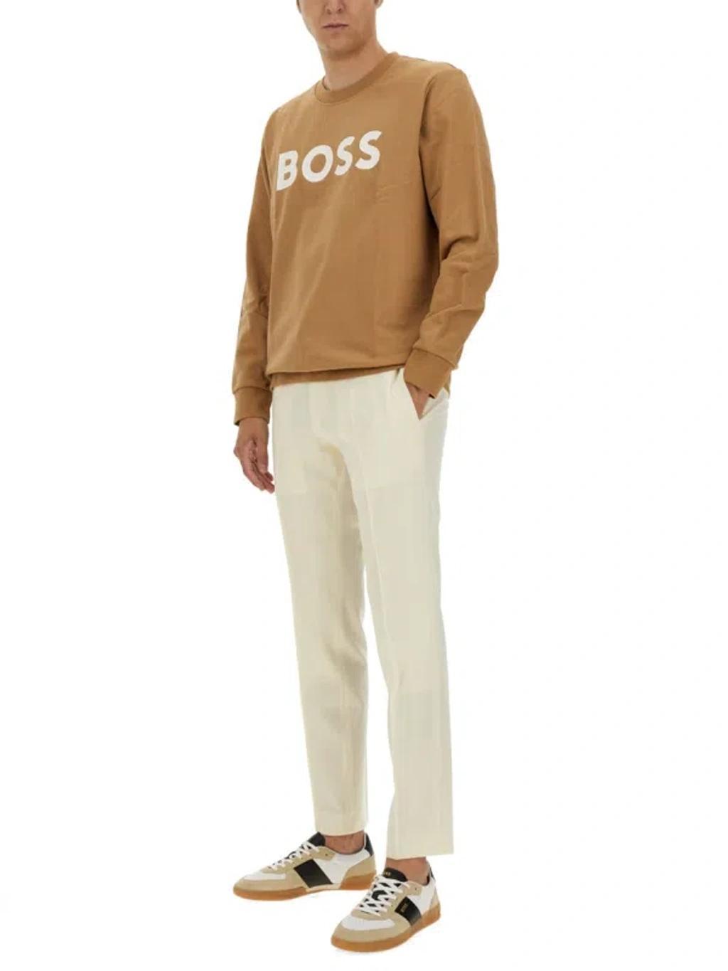 HUGO BOSS Boss  Logo Patch Long In Blue Product Image