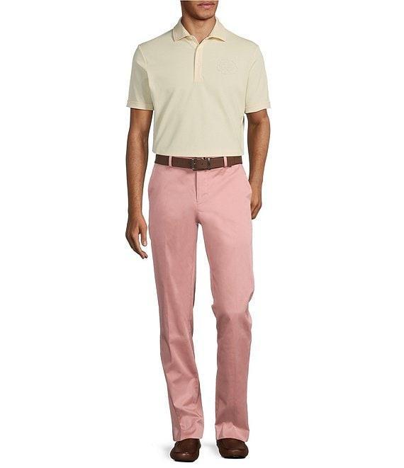 Murano From The Garden Collection Debossed Floral Print Short Sleeve Polo Shirt Product Image