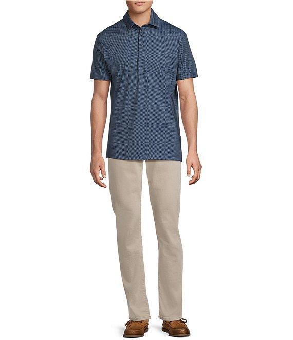 Cremieux Blue Label Performance Stretch Printed Short Sleeve Polo Shirt Product Image