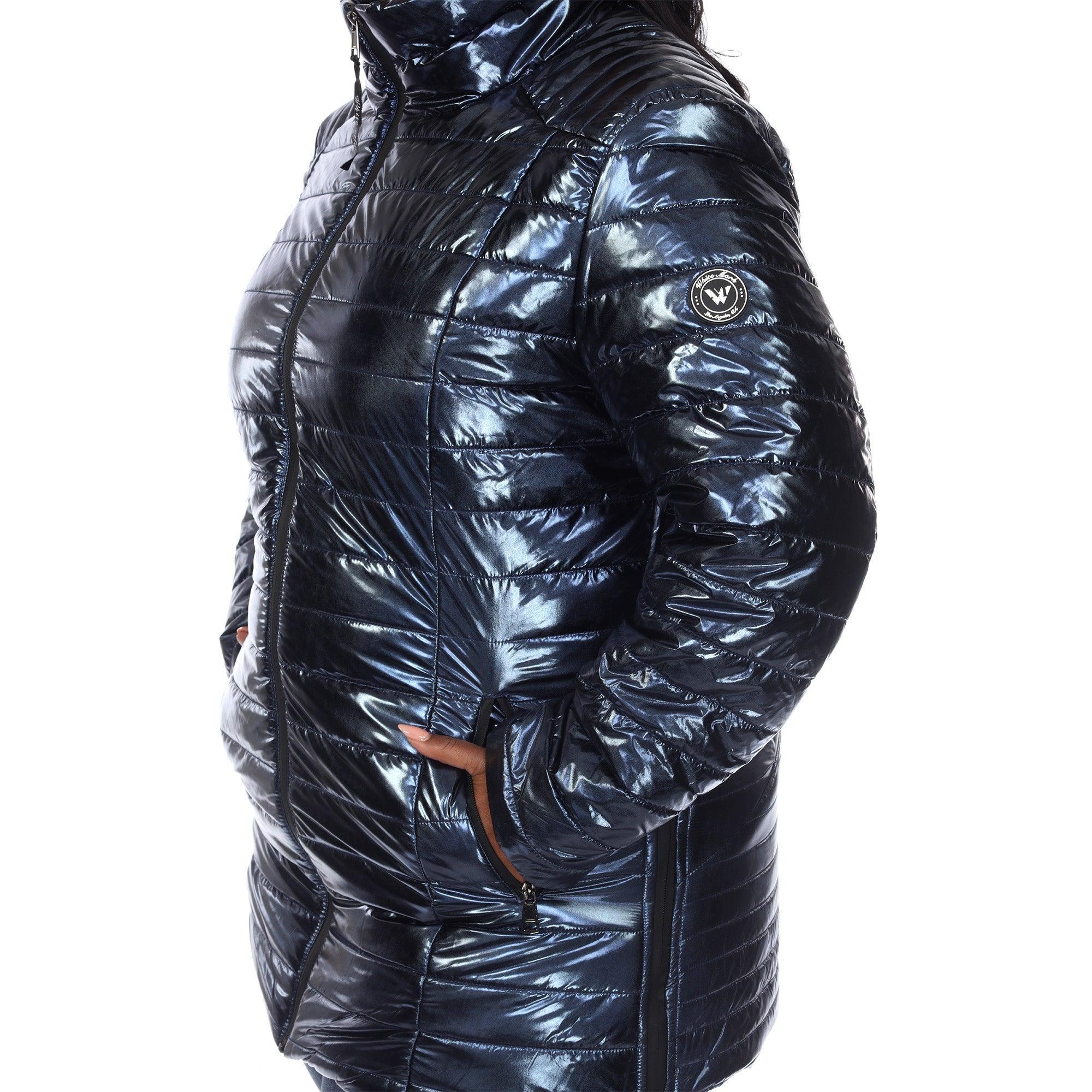 Metallic Puffer Coat - Plus Product Image