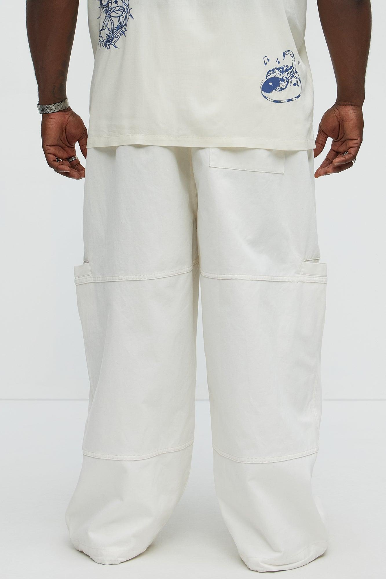 Baggy Damn Right Pants - Off White Product Image