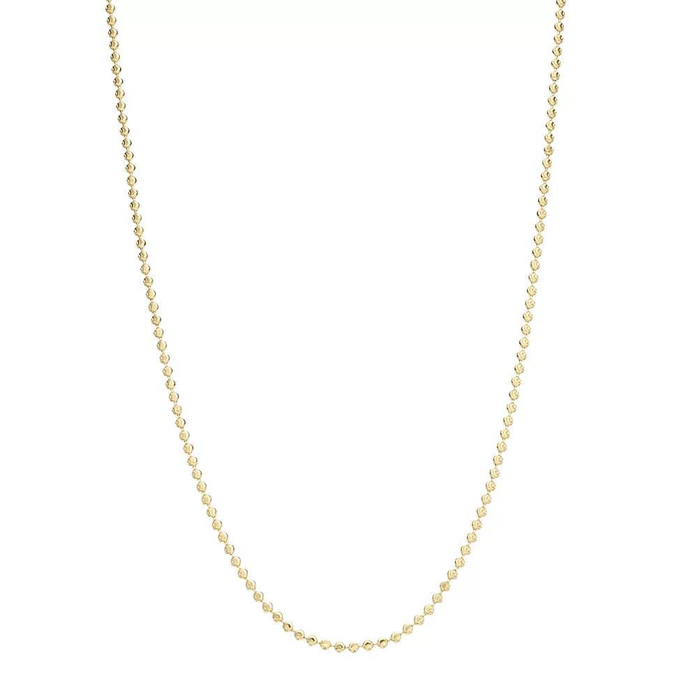14k Gold Moon Cut Chain Necklace, Women's, Size: 18" Product Image