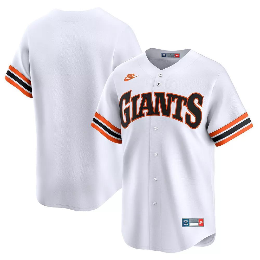 Men's Nike White San Francisco Giants Throwback Cooperstown Collection Limited Jersey, Size: Small Product Image