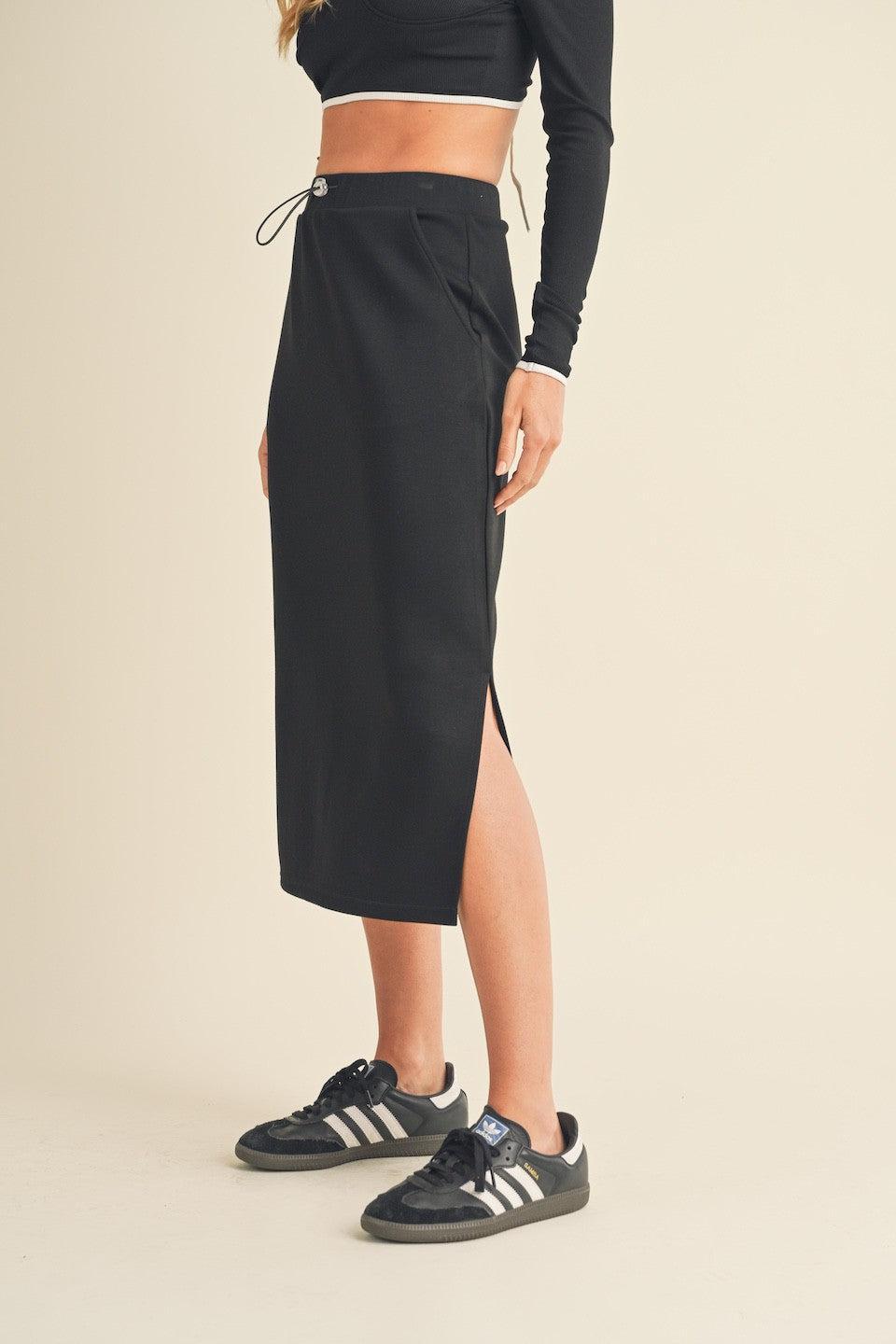 Sporty Basic Midi Skirt Product Image