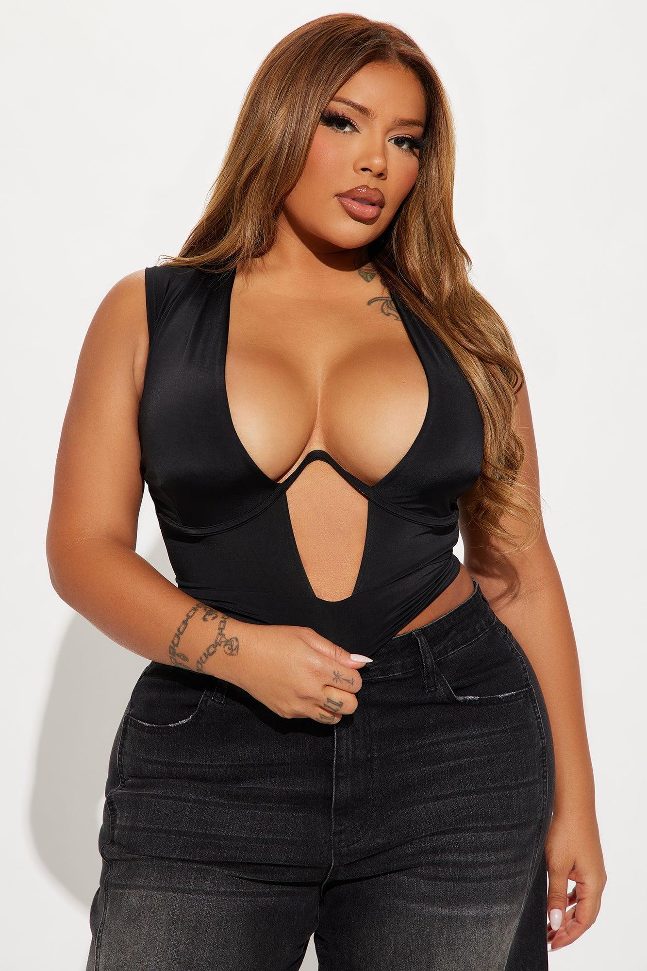 Talia Cut Out Top - Black Product Image