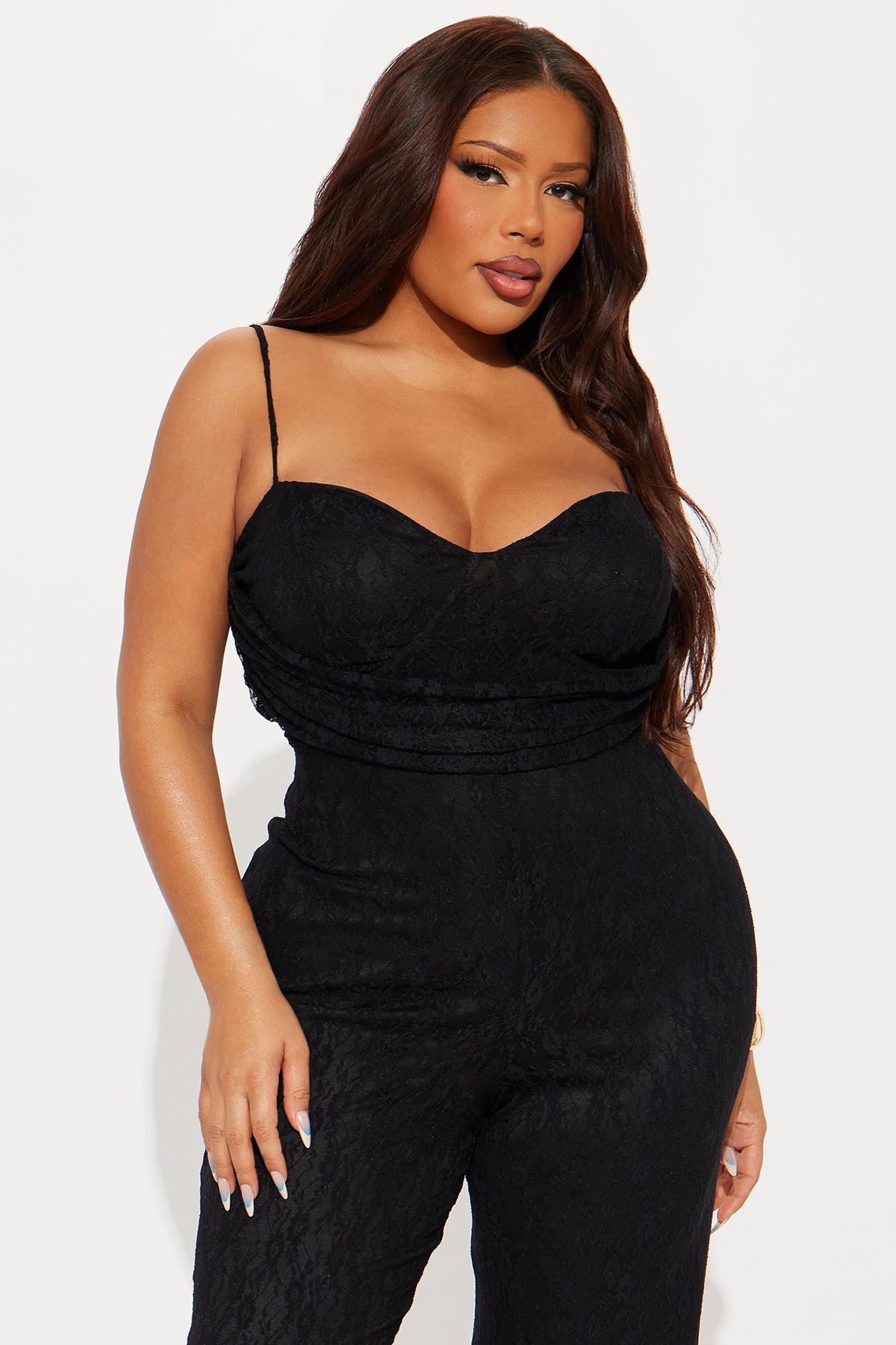 In Her Element Lace Jumpsuit - Black Product Image