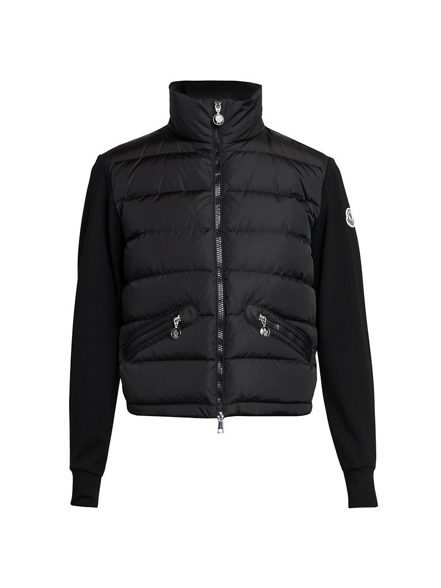 Womens Quilted Nylon Down Zip-Up Cardigan Product Image