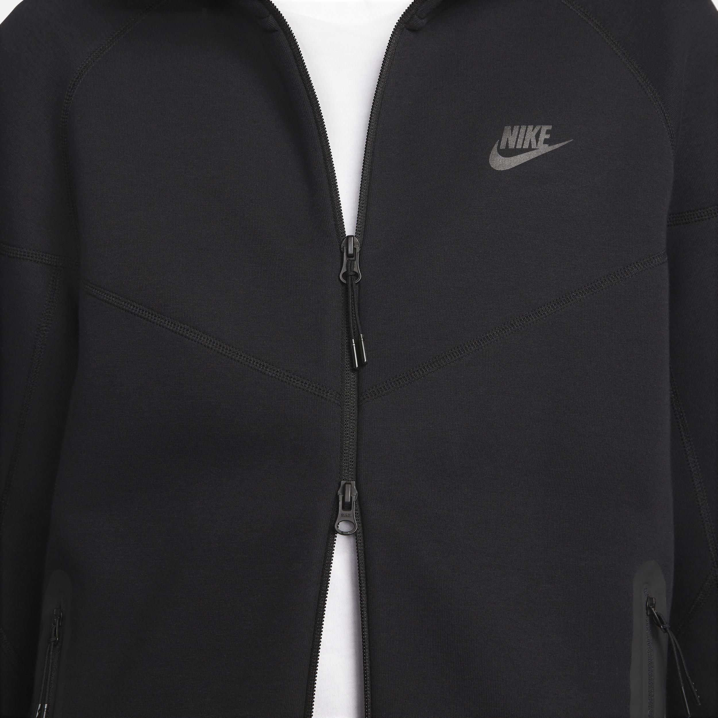 Nike Tech Fleece full zip hoodie in gray Product Image