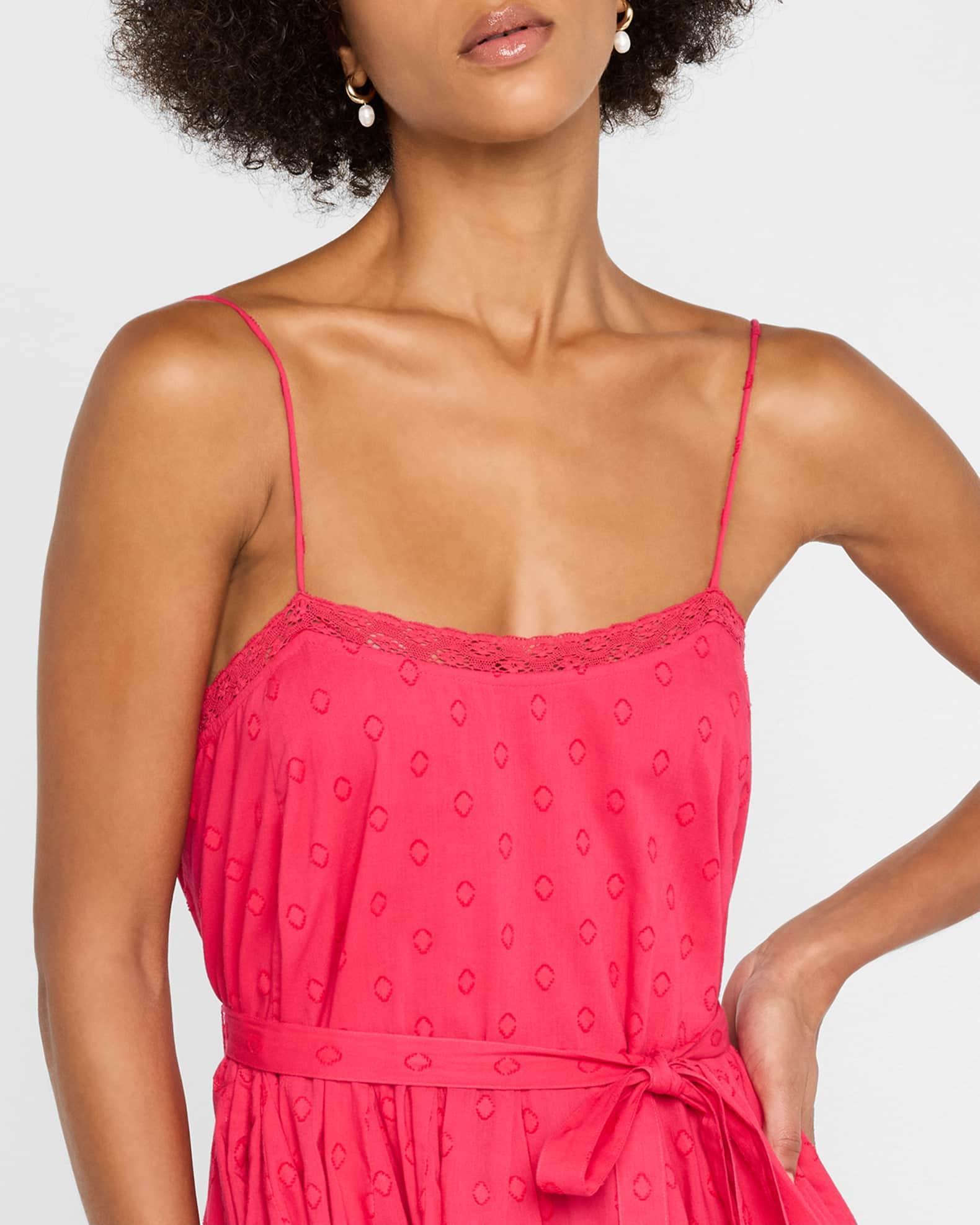 Beatriz Lace-Trim A-Line Mini Dress Product Image
