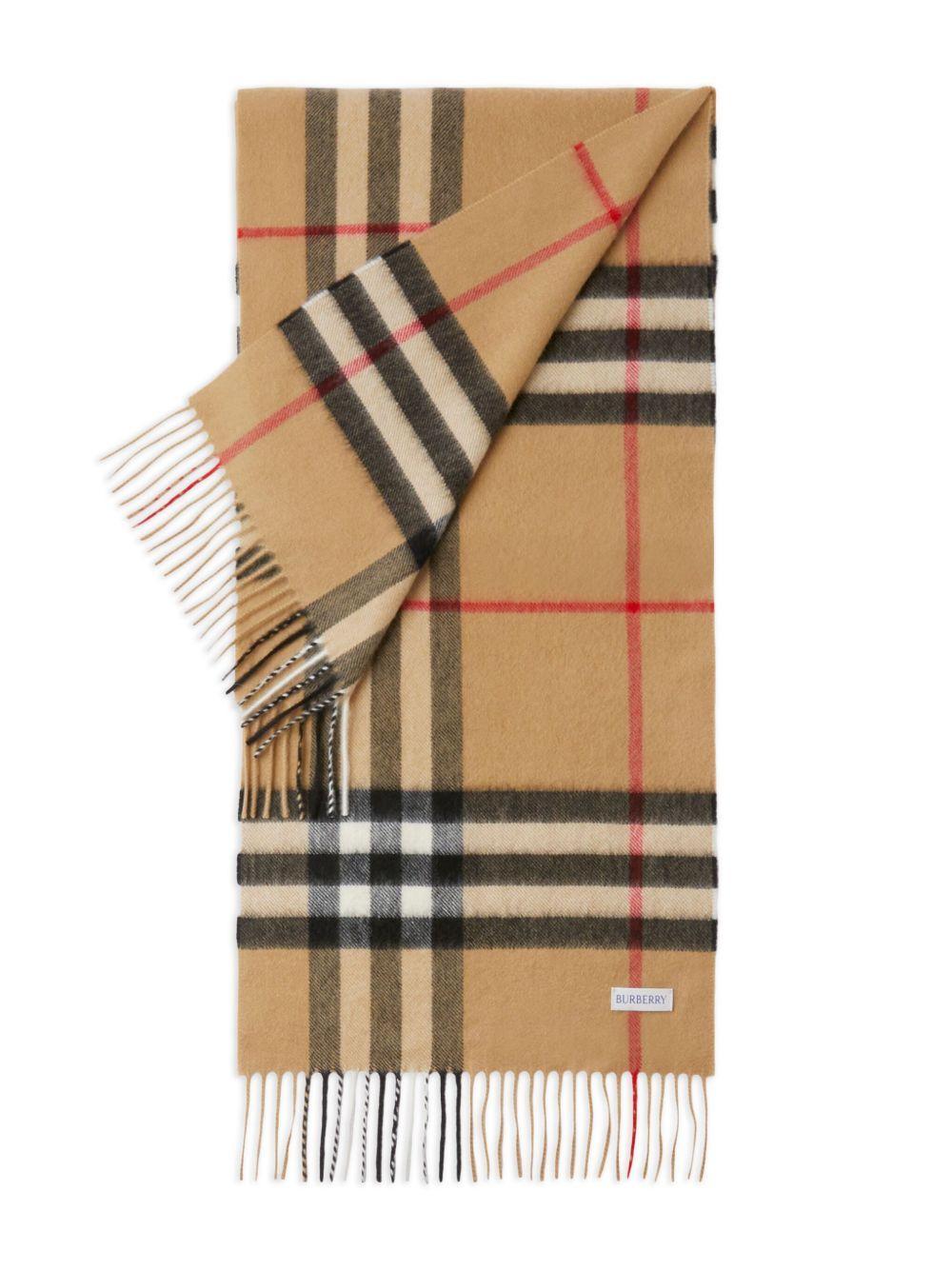 check cashmere scarf Product Image