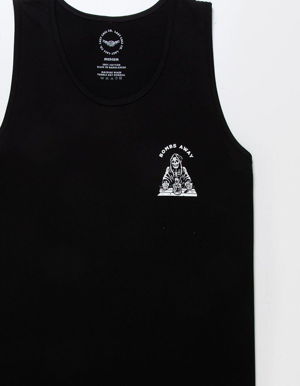 LAST CALL CO. Bombs Away Mens Tank Top  - BLACK Product Image