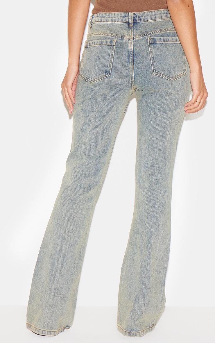 Vintage Slim Fit Low Rise Flared Jeans Product Image