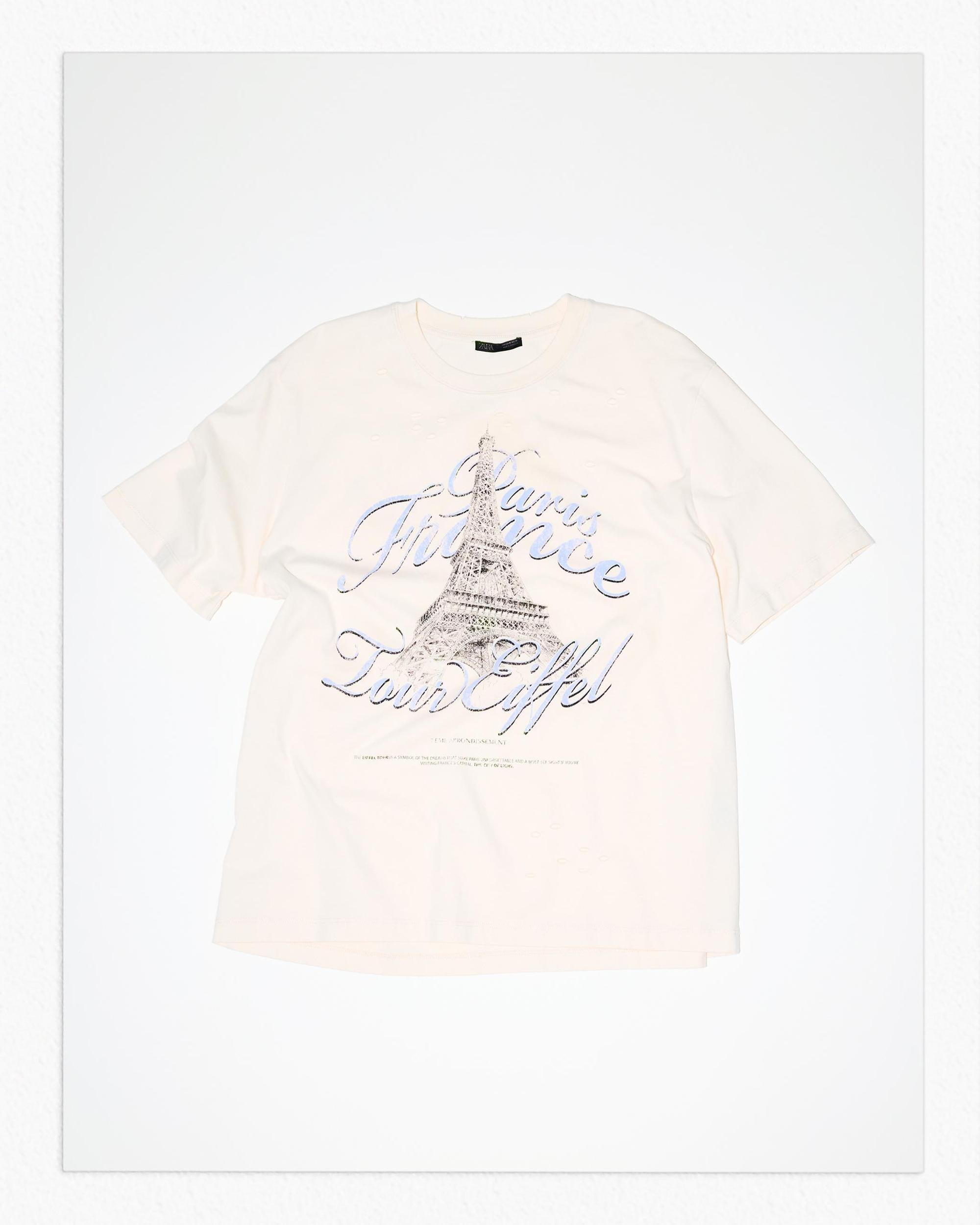 RIPPED PRINT T-SHIRT Product Image