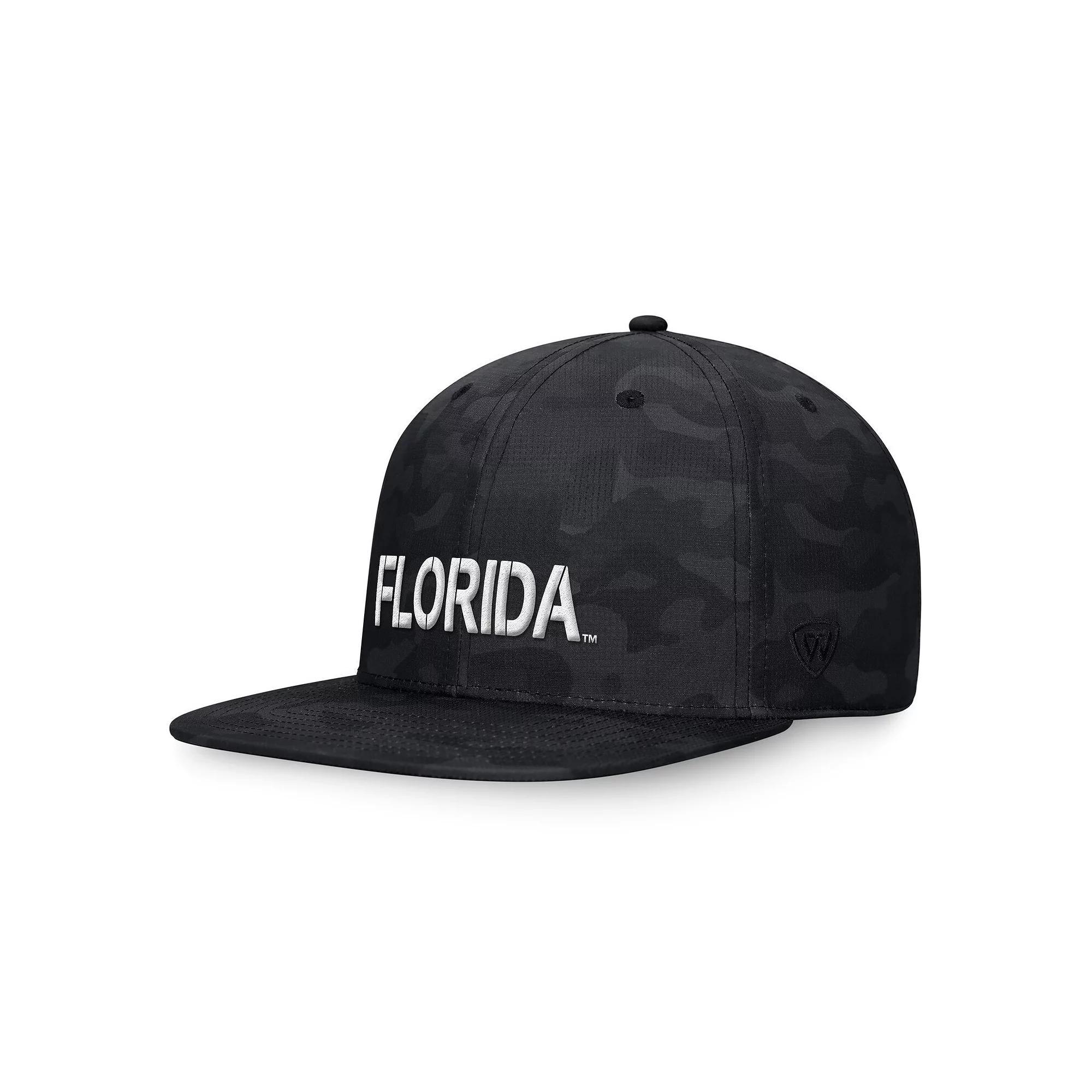 Men's Top of the World Black Florida Gators OHT Military Appreciation Troop Snapback Hat Product Image