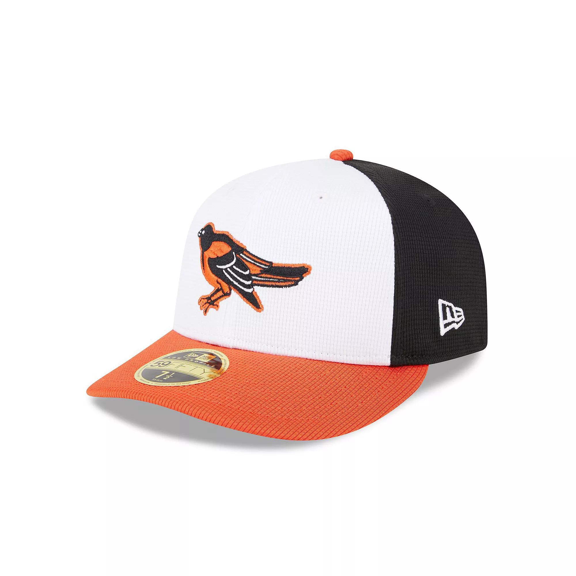 Men's New Era  White Baltimore Orioles 2024 Batting Practice Low Profile 59FIFTY Fitted Hat, Size: 6 7/8 Product Image