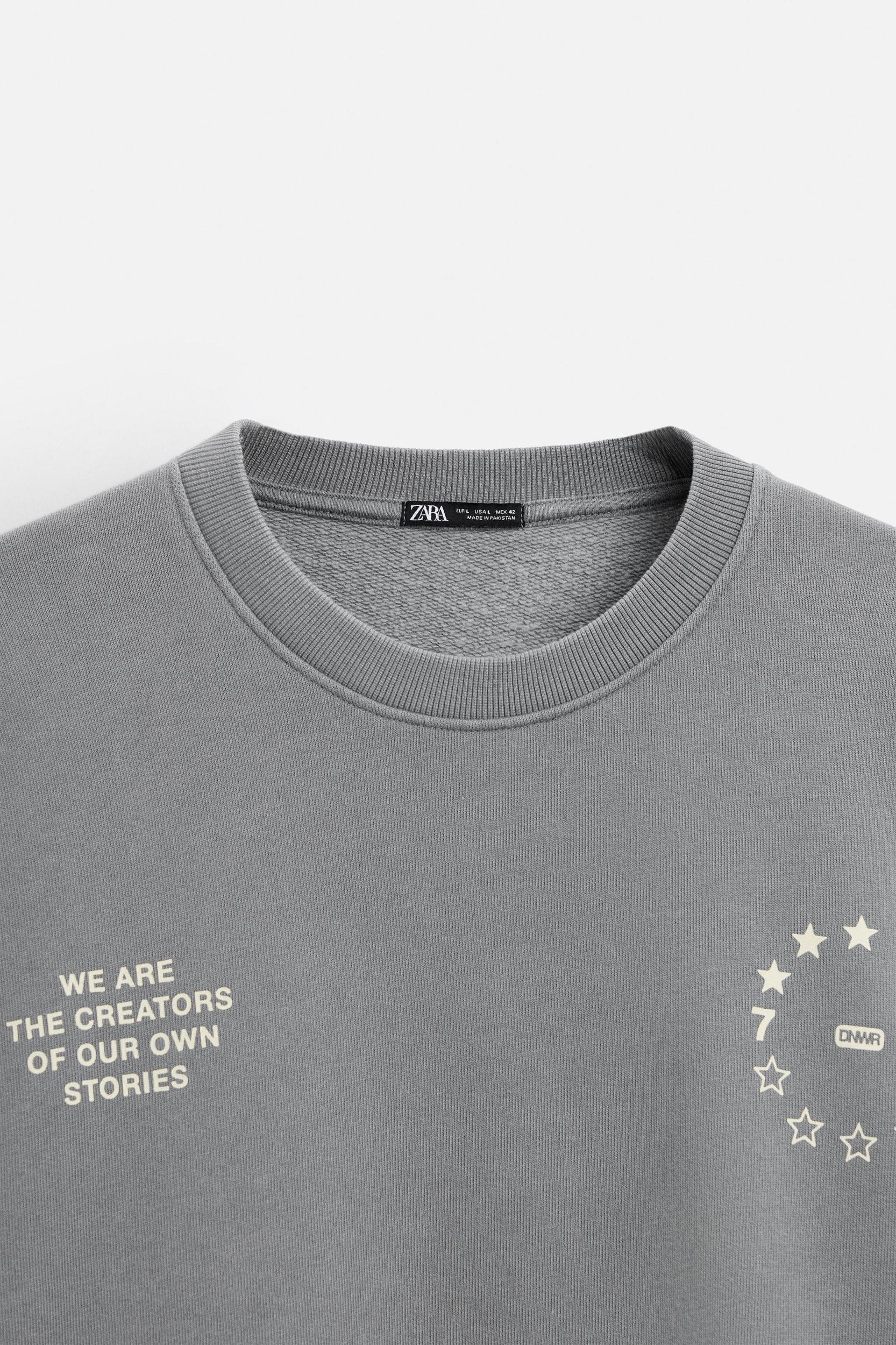 TEXT WASHED SWEATSHIRT Product Image