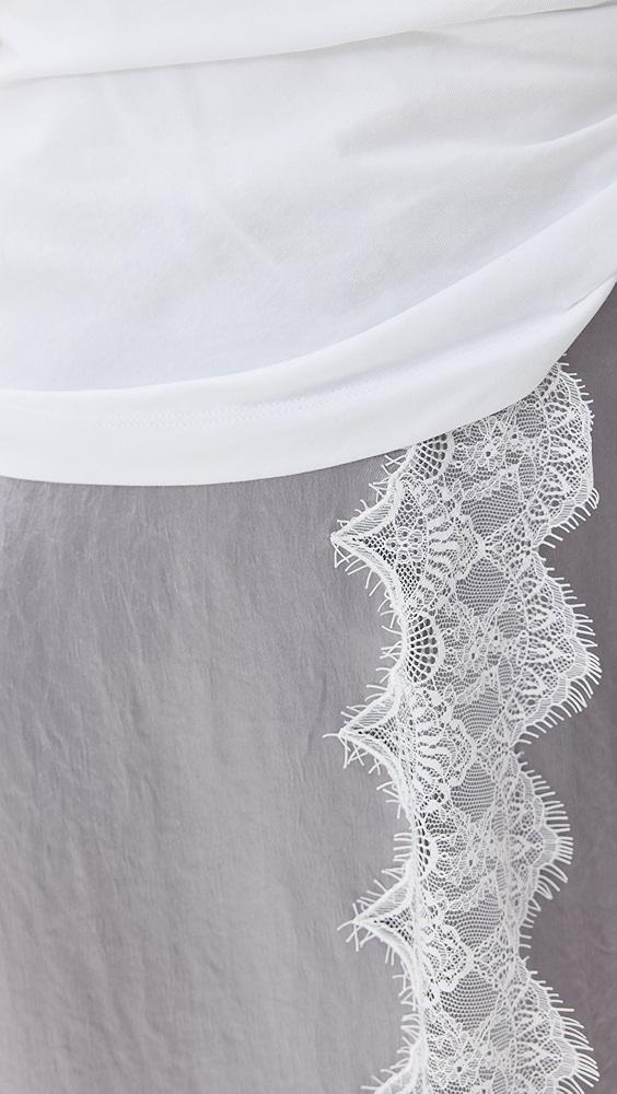 3.1 Phillip Lim Endless Loop T-Shirt Combo Dress with Lace | Shopbop Product Image