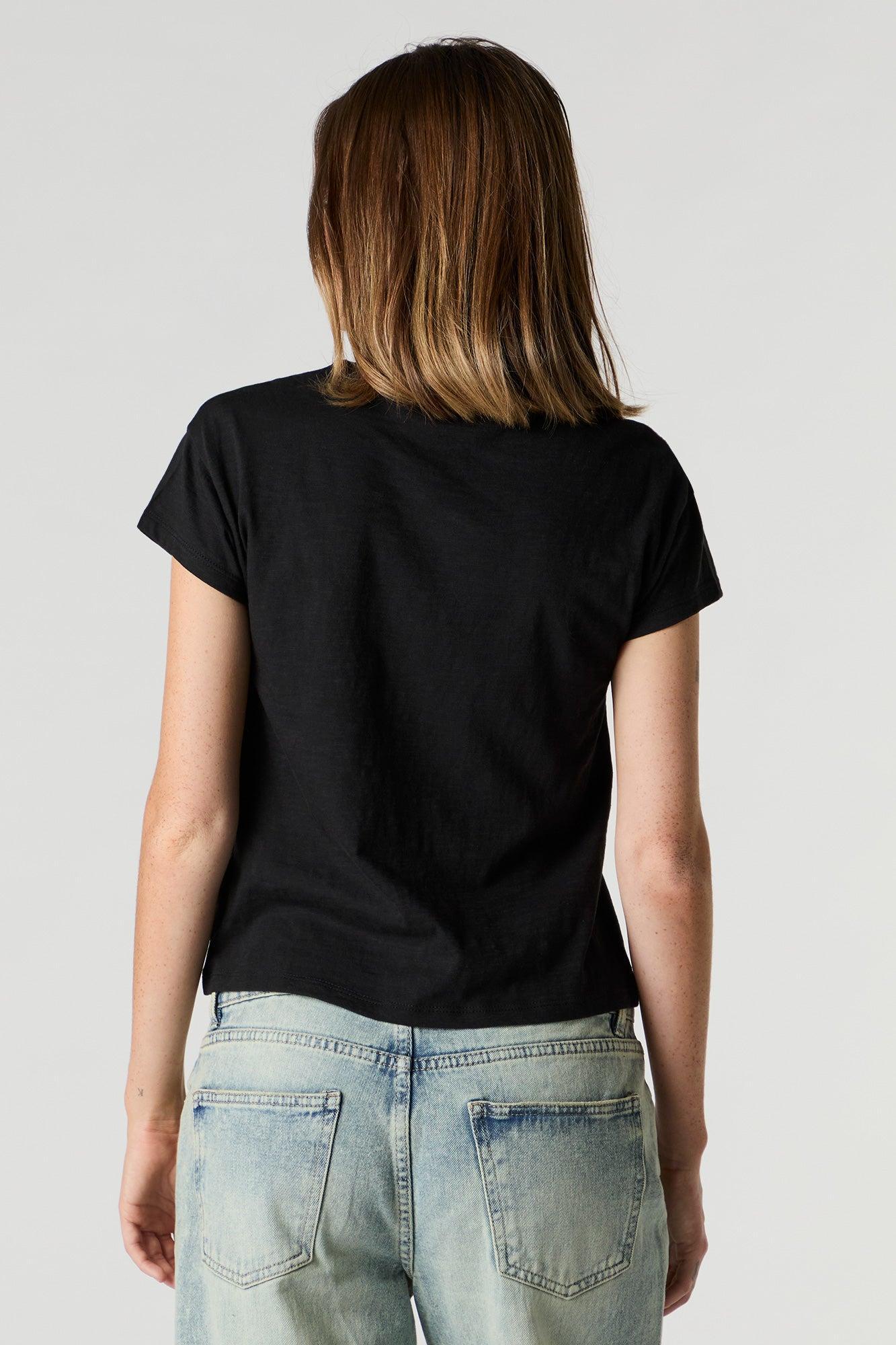Edgy Graphic Boxy T-Shirt Female Product Image