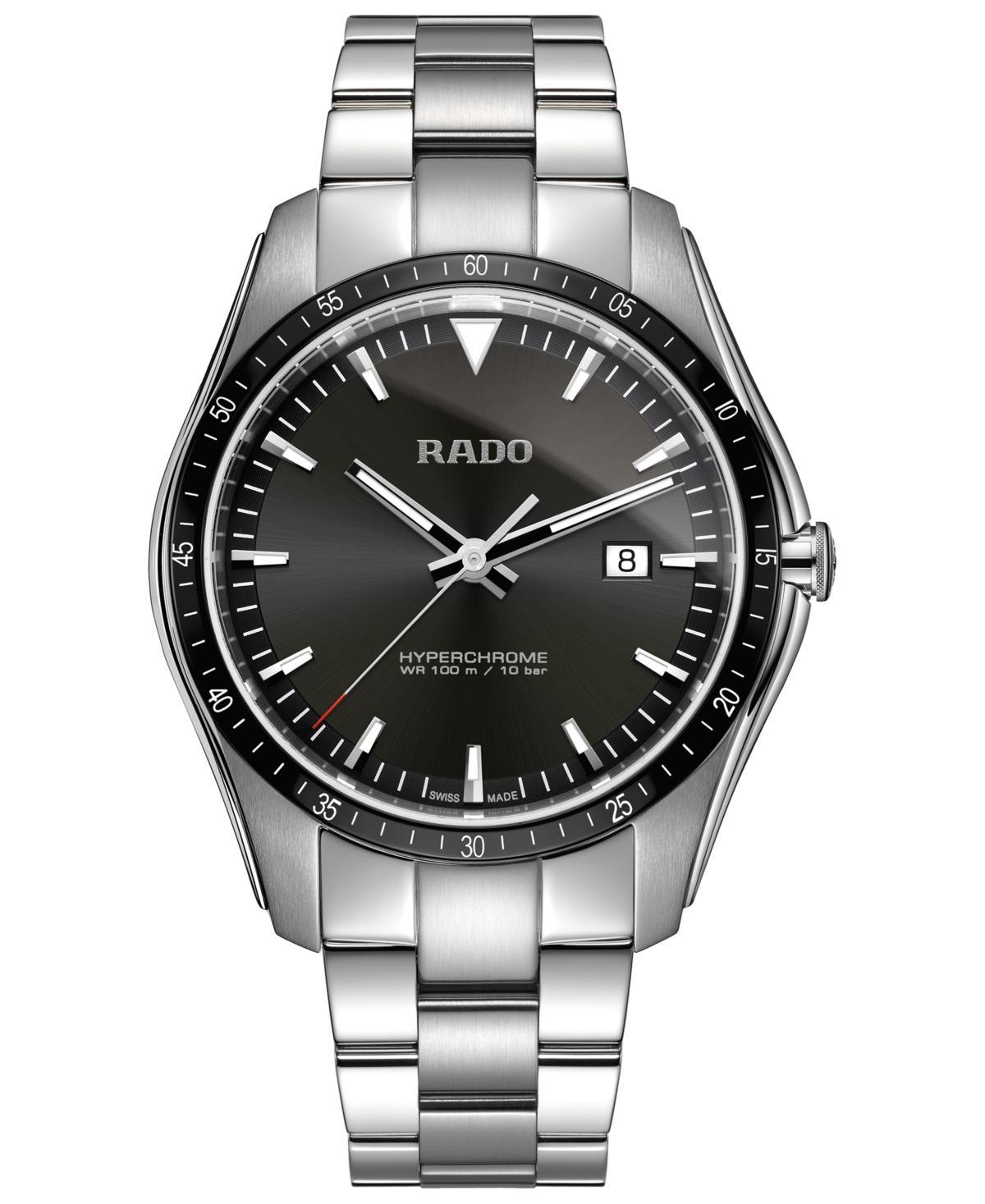 RADO Mens HyperChrome Blue Dial Analog Bracelet Watch Product Image