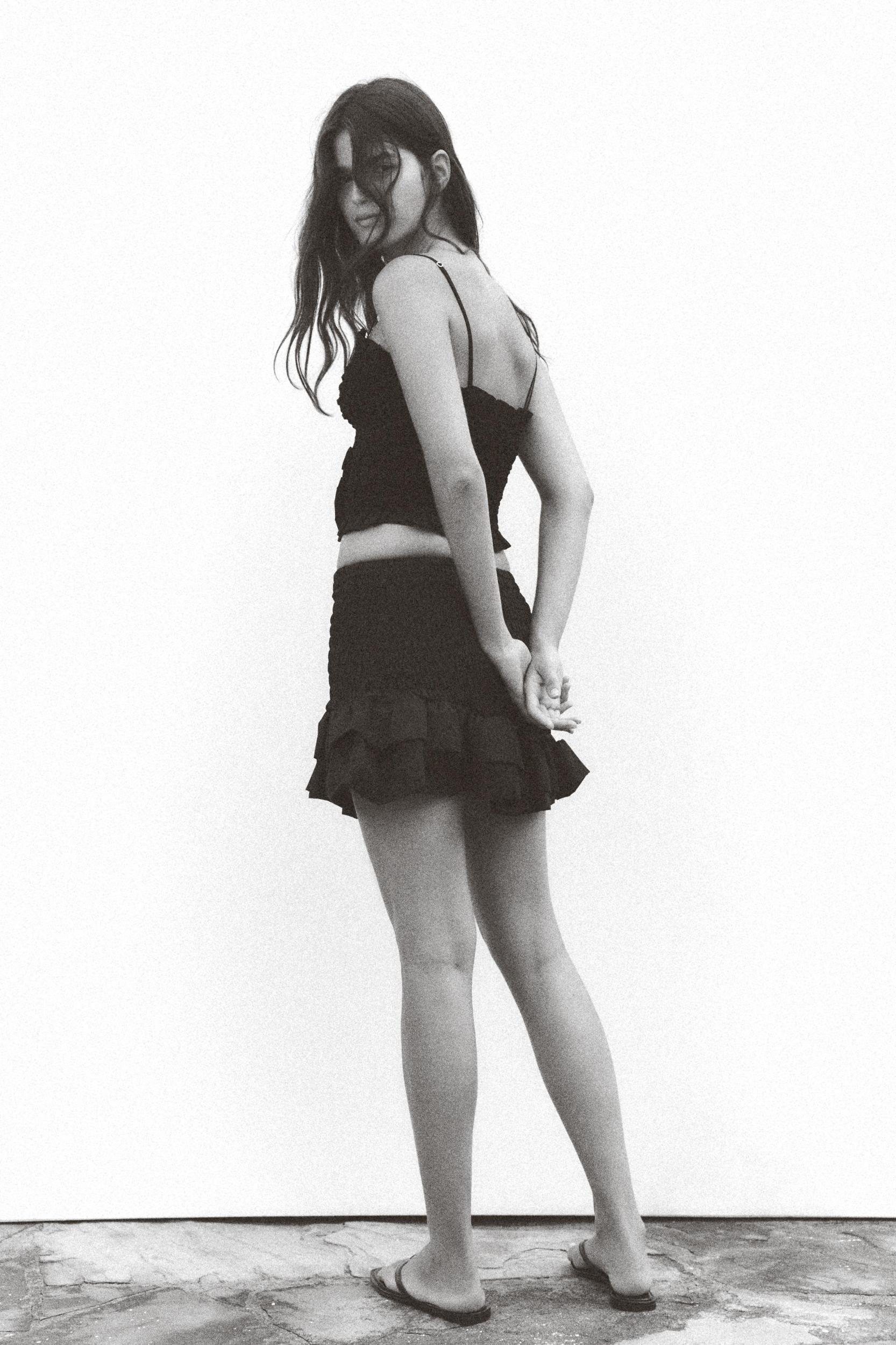 RUFFLED MINI SKIRT Product Image