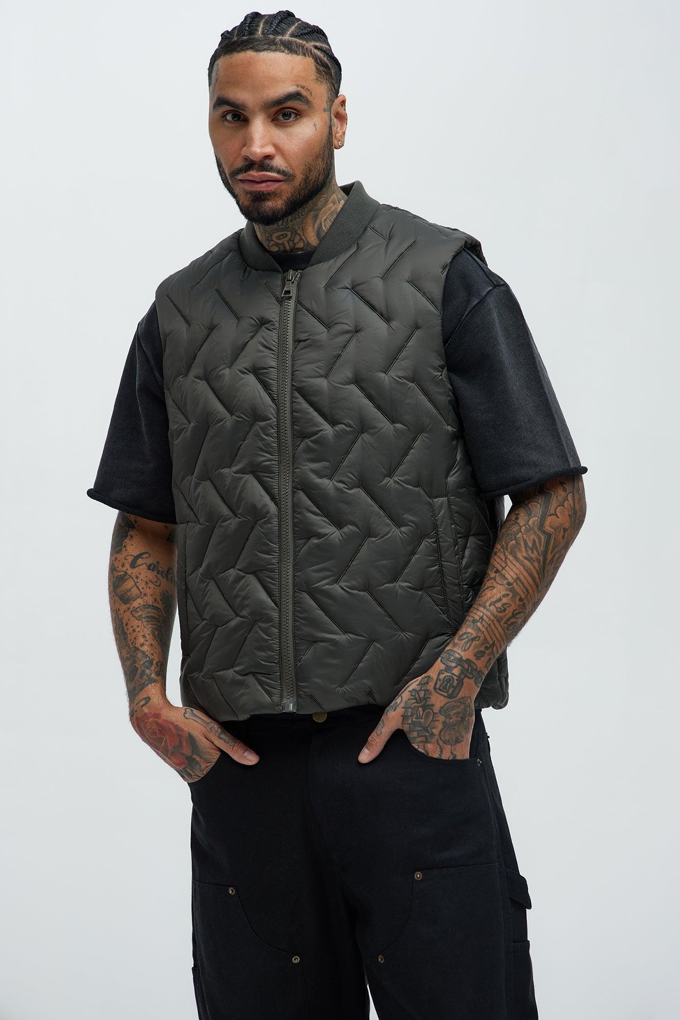 Been Had It Padded Vest - Charcoal Product Image