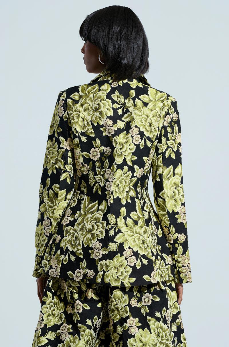 BUY MYSELF FLOWERS BROCADE BLAZER Product Image
