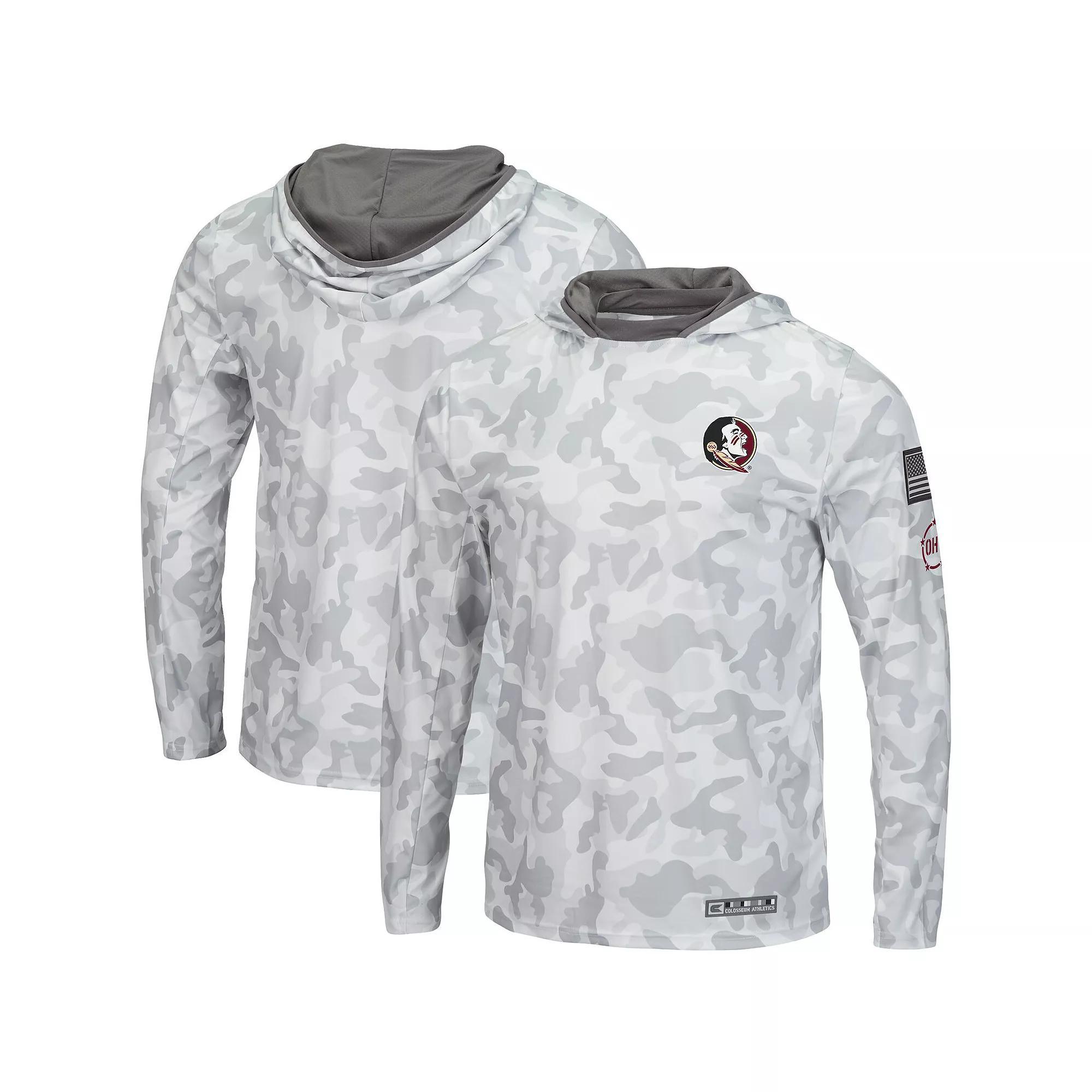 Men's Colosseum Arctic Camo Florida State Seminoles OHT Military Appreciation Long Sleeve Hoodie Top, Size: 3XL, Team Product Image
