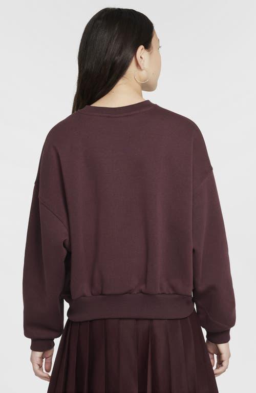 Nike Kids' Sportswear Graphic Sweatshirt in Light Bone/Volt at Nordstrom, Size Xs Product Image