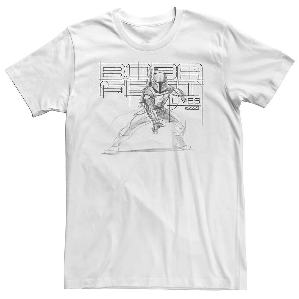Mens Star Wars The Book Of Boba Fett Line Art Tee Product Image