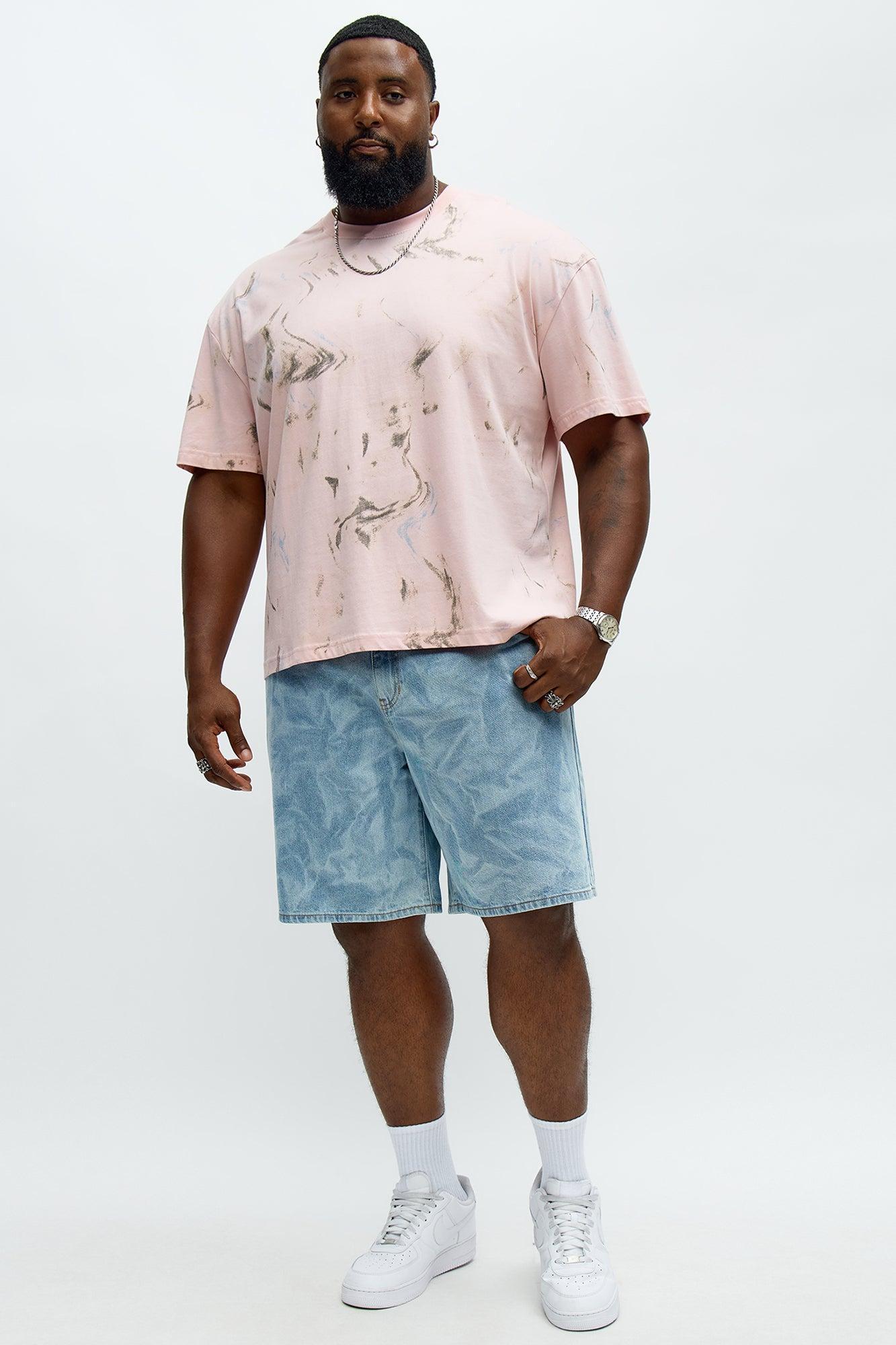 Relaxed Get You There Denim Shorts - Light Blue Wash Product Image