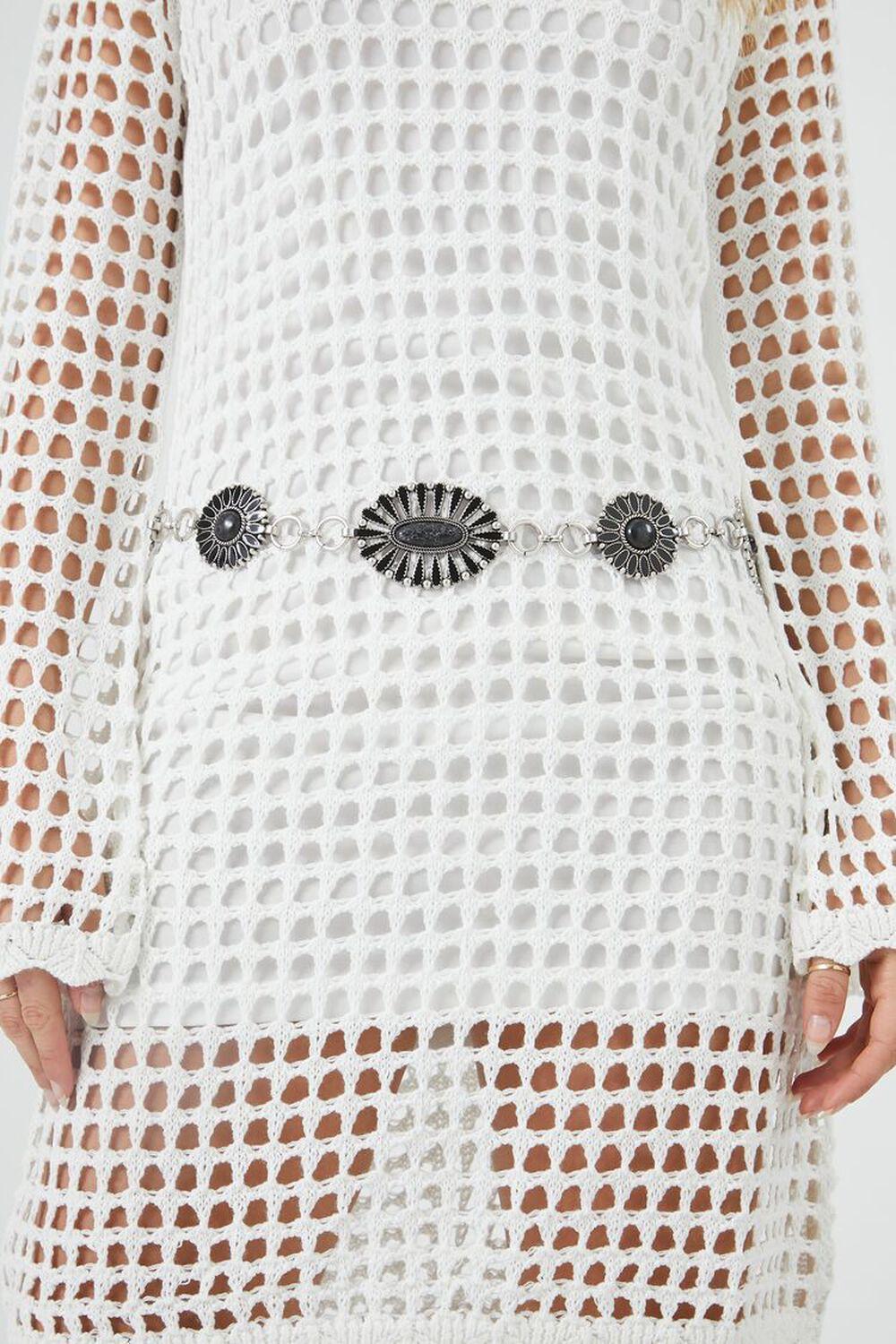 Etched Faux Stone Chain Belt | Forever 21 Product Image