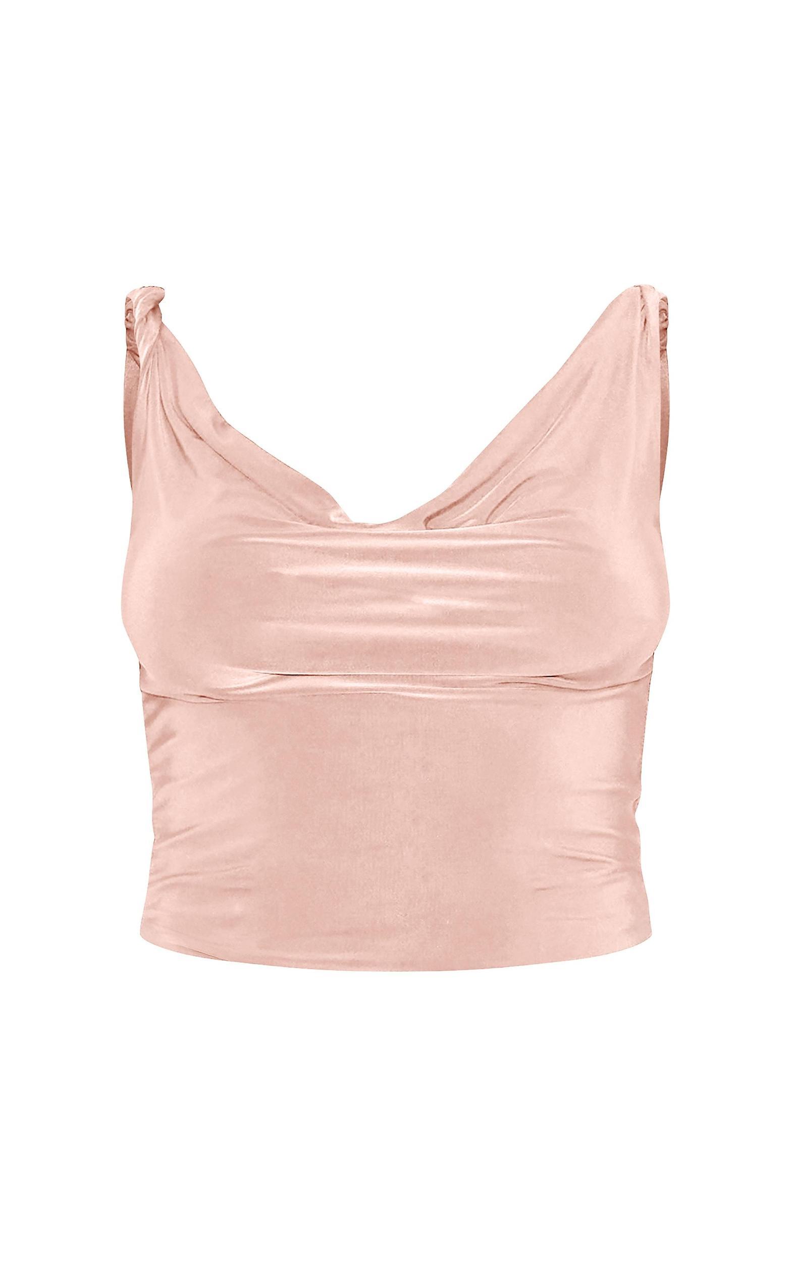 Stone Slinky Twist Arm Cowl Long Top Product Image