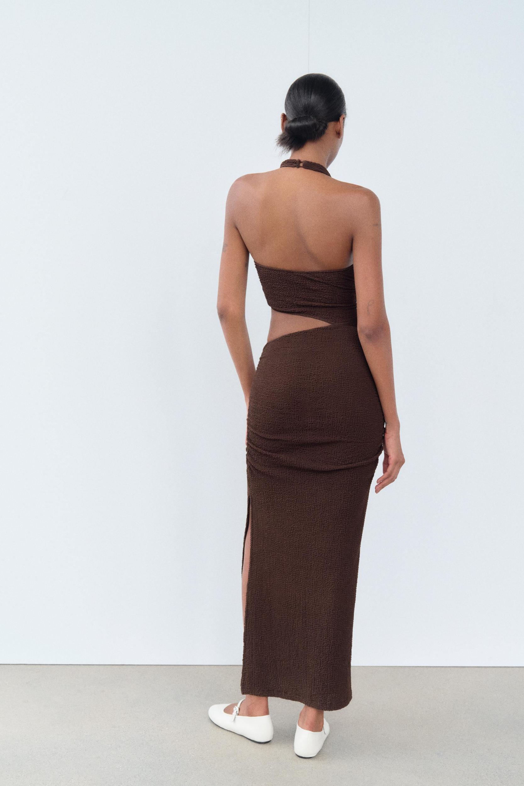 TEXTURED CUT OUT DRESS Product Image