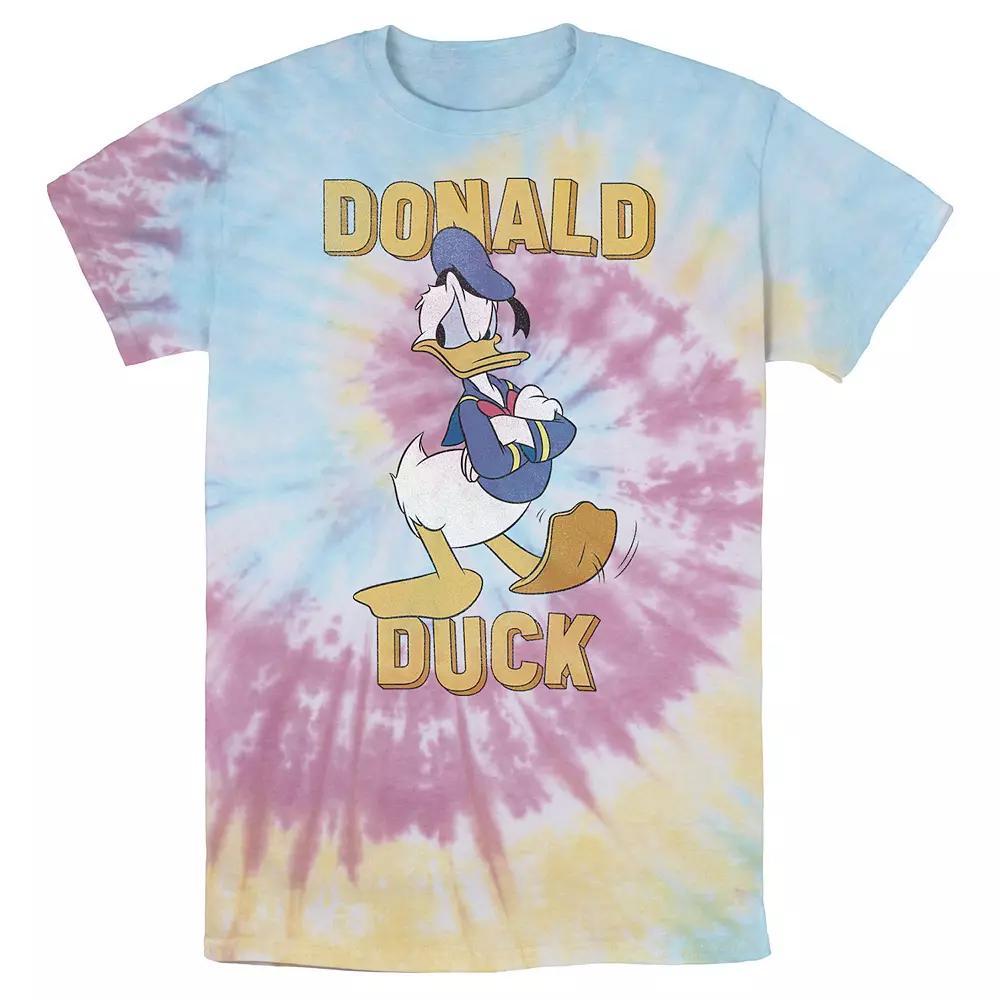 Men's Disney Donald Duck Angry Pose Arms Crossed Wash Tee, Size: XL, Black Grey Product Image