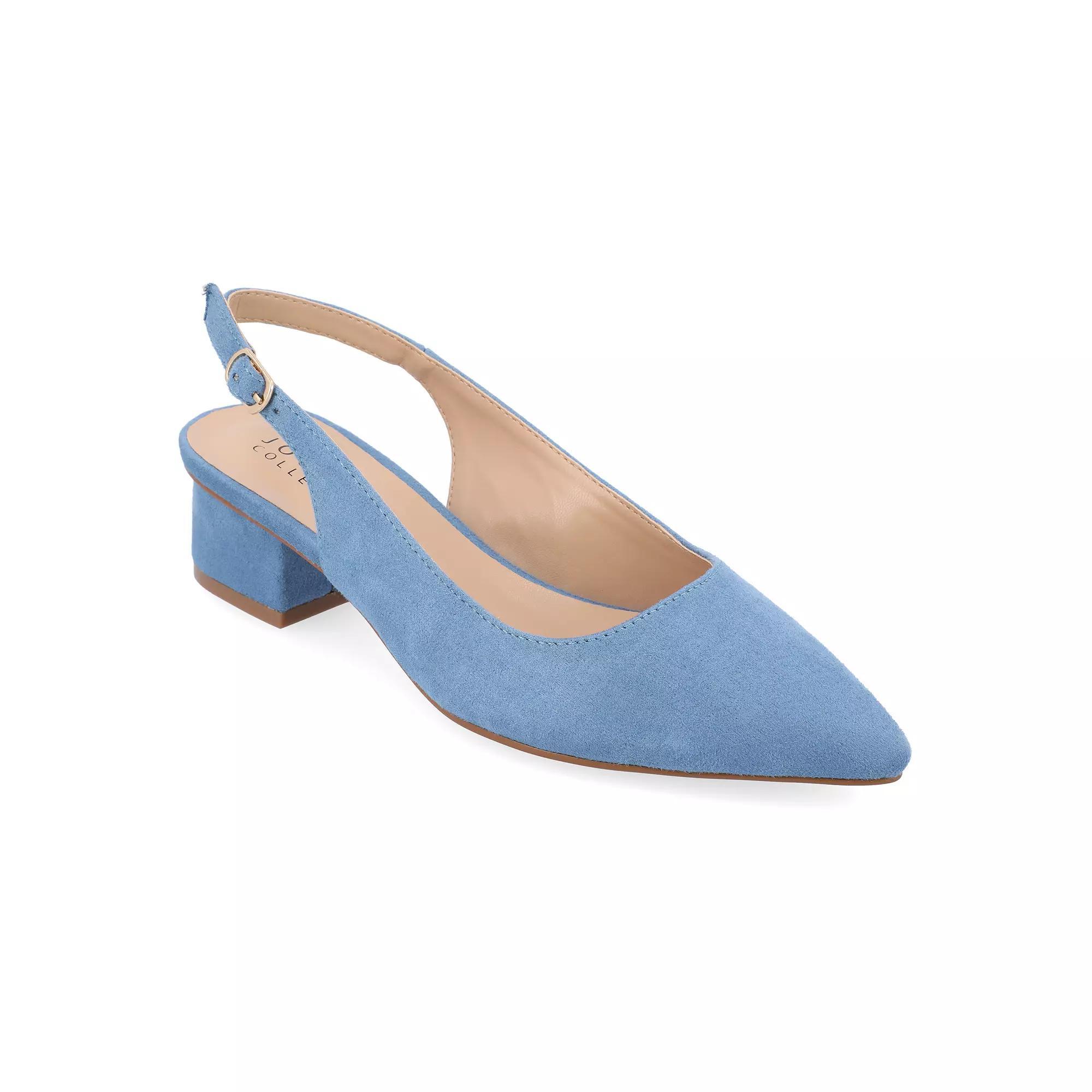 Journee Sylvia Women's Pumps, Size: 7.5 Wide, Blue Product Image